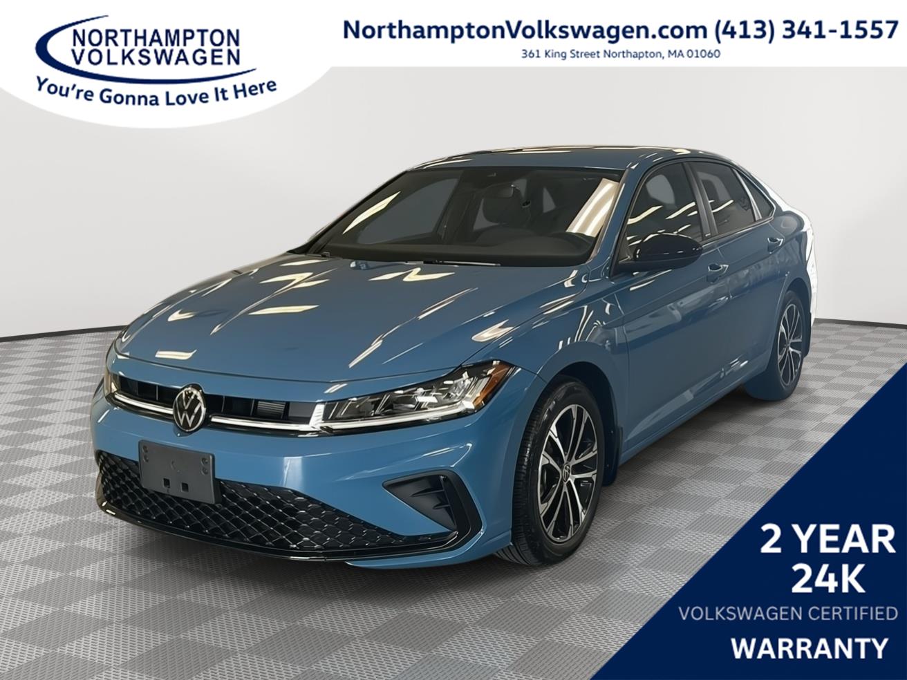 Monterey Blue 2025 Volkswagen Jetta Sedan Front-Wheel Drive Automatic
