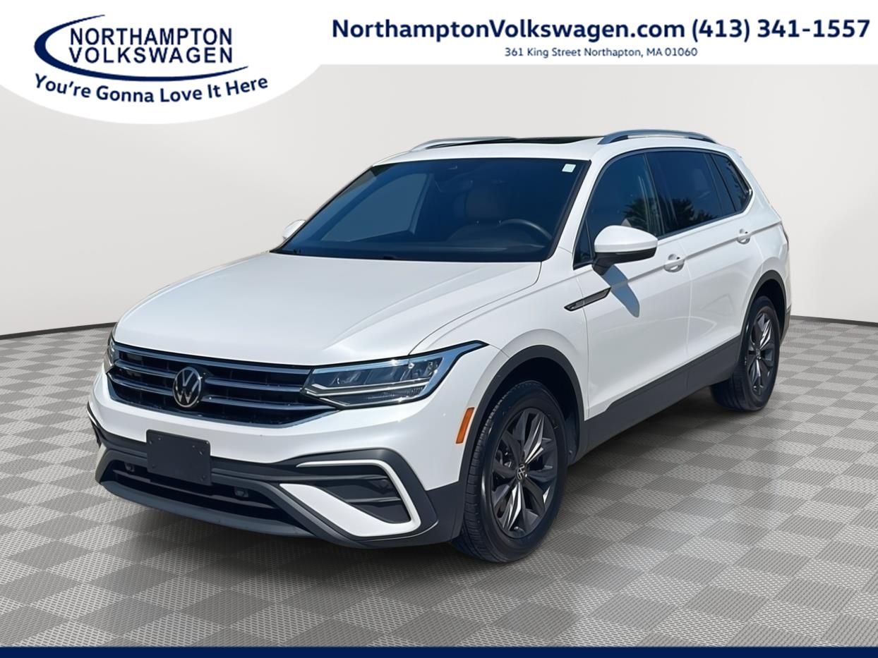 Opal White Pearl 2023 Volkswagen Tiguan SUV / Crossover Front-Wheel Drive Automatic