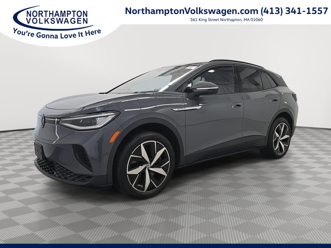 Pure Gray 2023 Volkswagen ID.4 SUV / Crossover All-Wheel Drive Automatic