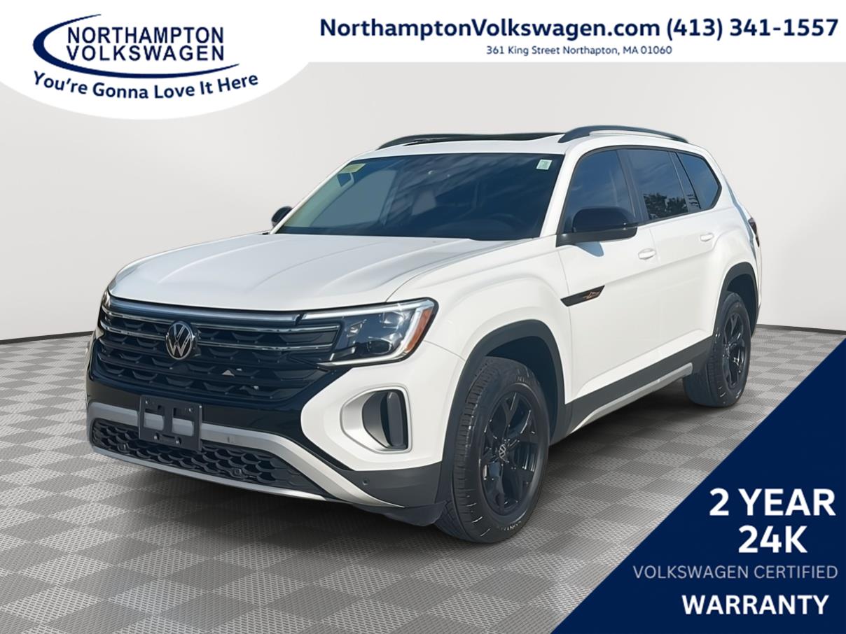Pure White 2024 Volkswagen Atlas SUV / Crossover All-Wheel Drive Automatic