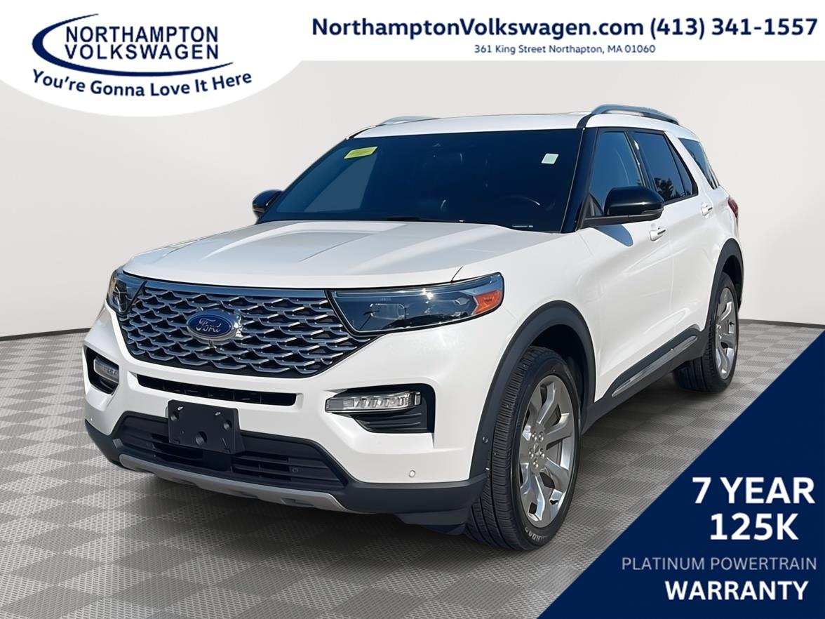 Star White Metallic Tri-Coat 2020 Ford Explorer SUV / Crossover All-Wheel Drive Automatic