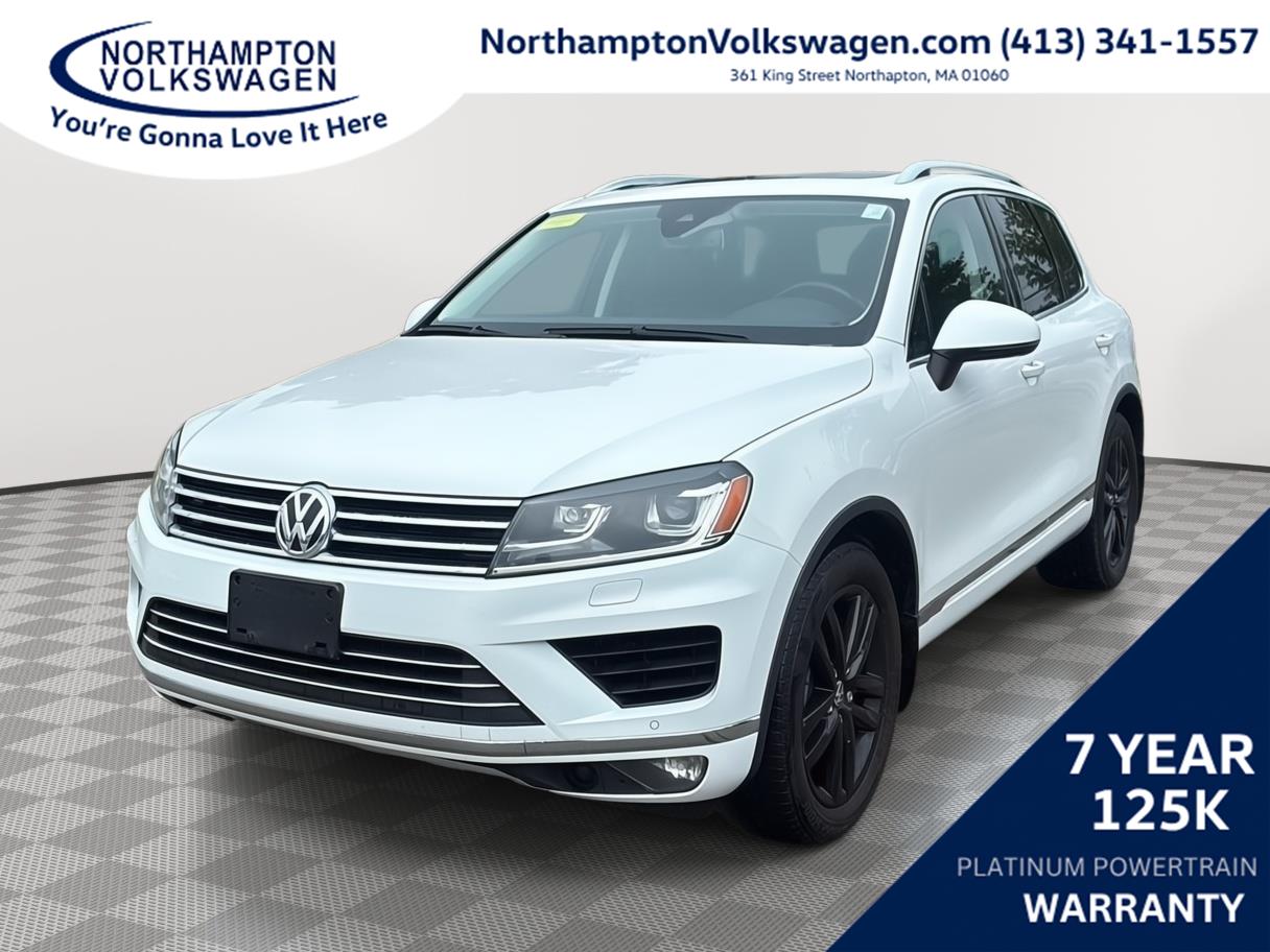 Pure White 2016 Volkswagen Touareg SUV / Crossover All-Wheel Drive Automatic