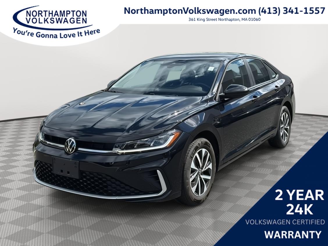 Deep Black Pearl 2025 Volkswagen Jetta Sedan Front-Wheel Drive Automatic