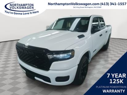 Bright White Clearcoat 2025 RAM 1500 Pickup Truck Four-Wheel Drive 8-Speed Automatic