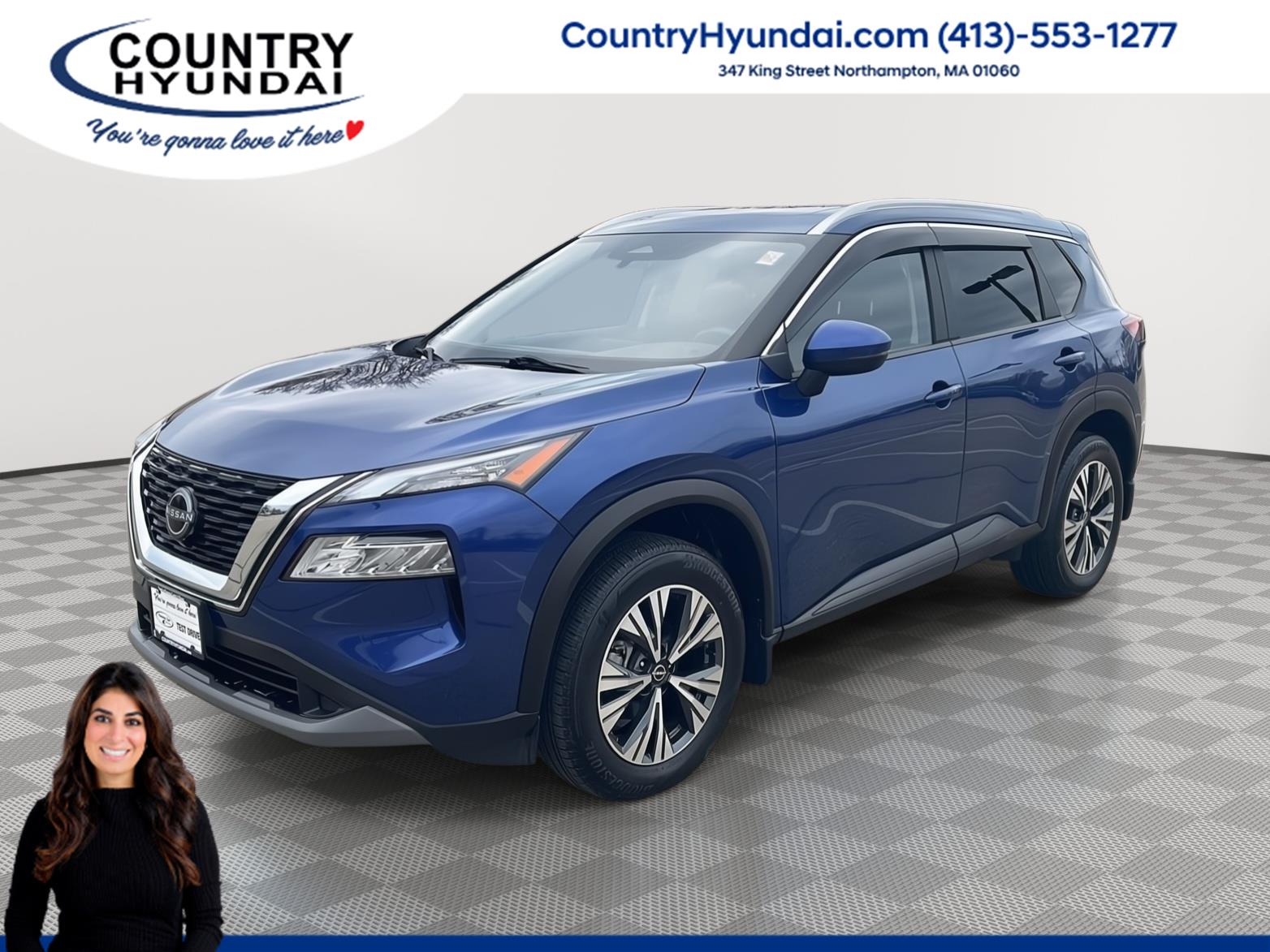 Caspian Blue Metallic 2022 Nissan Rogue SUV / Crossover All-Wheel Drive Continuously Variable Transmission