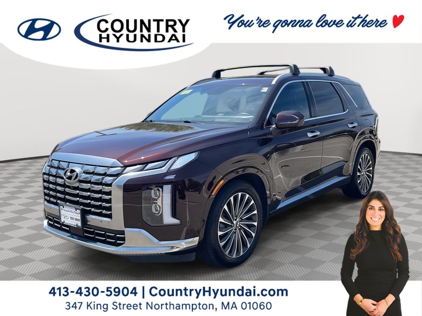Red (Sierra Burgundy) 2024 Hyundai Palisade Calligraphy AWD SUV / Crossover All-Wheel Drive Automatic