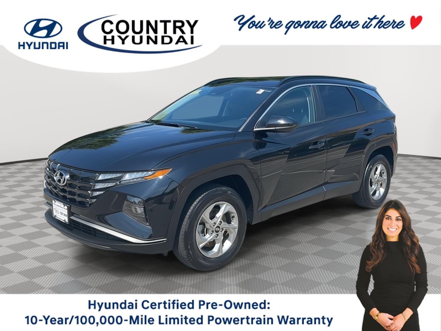 Black Pearl 2024 Hyundai Tucson SEL AWD SUV / Crossover All-Wheel Drive Automatic