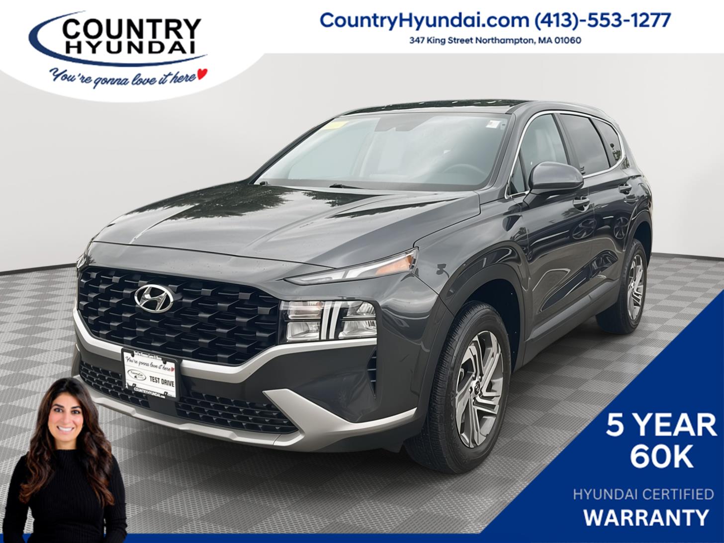 Portofino Gray 2023 Hyundai Santa Fe SUV / Crossover All-Wheel Drive Automatic
