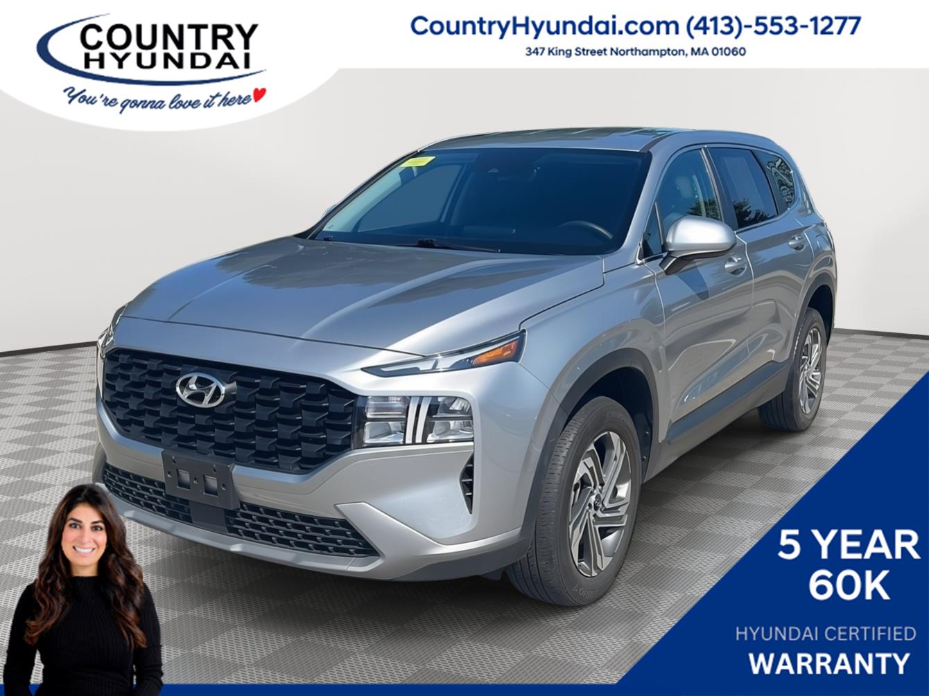 Shimmering Silver 2023 Hyundai Santa Fe SUV / Crossover All-Wheel Drive Automatic