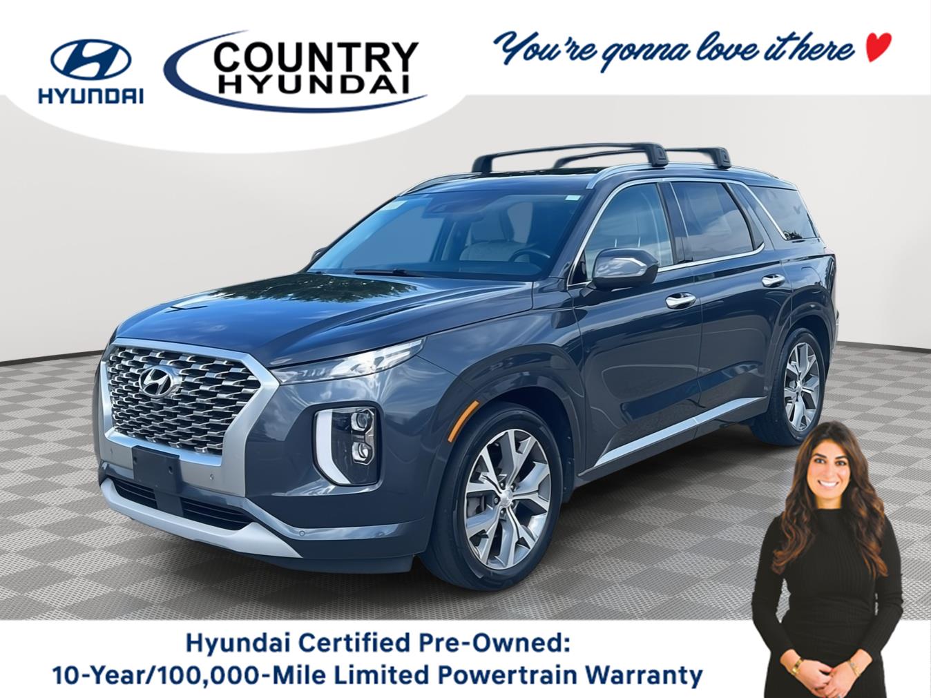 Gray (Steel Graphite) 2021 Hyundai Palisade SUV / Crossover All-Wheel Drive Automatic