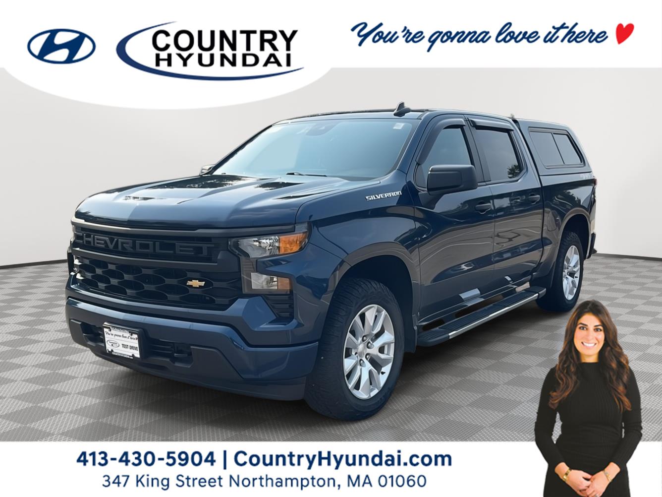Northsky Blue Metallic 2022 Chevrolet Silverado 1500 Pickup Truck Four-Wheel Drive 8-Speed Automatic