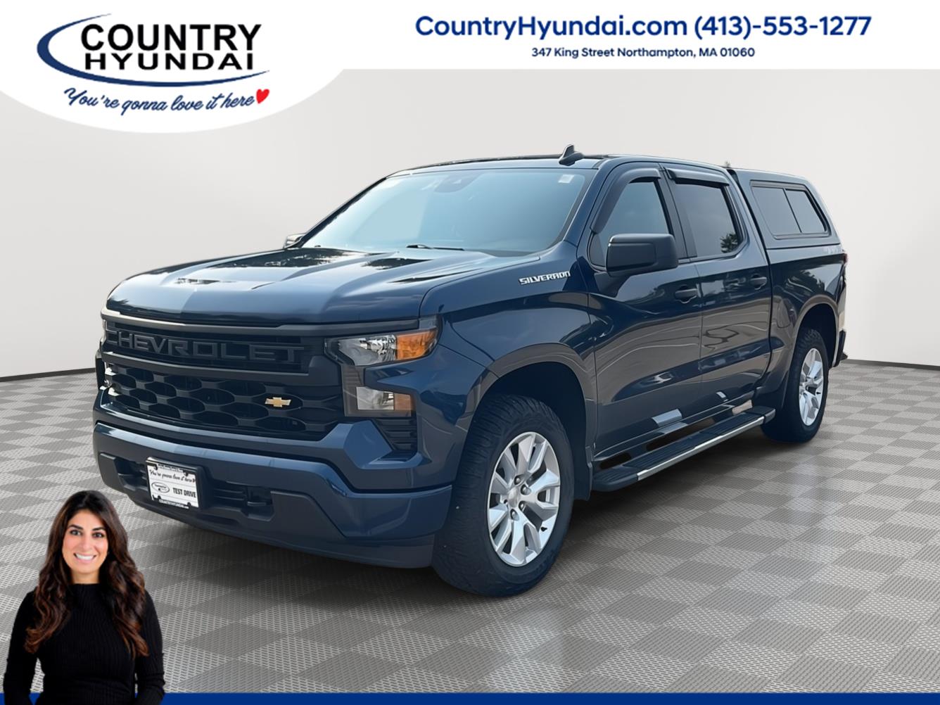 Northsky Blue Metallic 2022 Chevrolet Silverado 1500 Pickup Truck Four-Wheel Drive 8-Speed Automatic