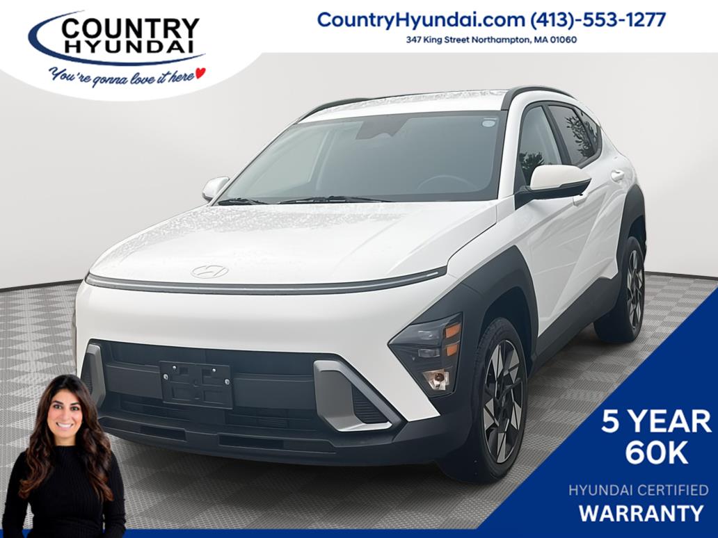 Atlas White 2025 Hyundai Kona SUV / Crossover All-Wheel Drive Continuously Variable Transmission