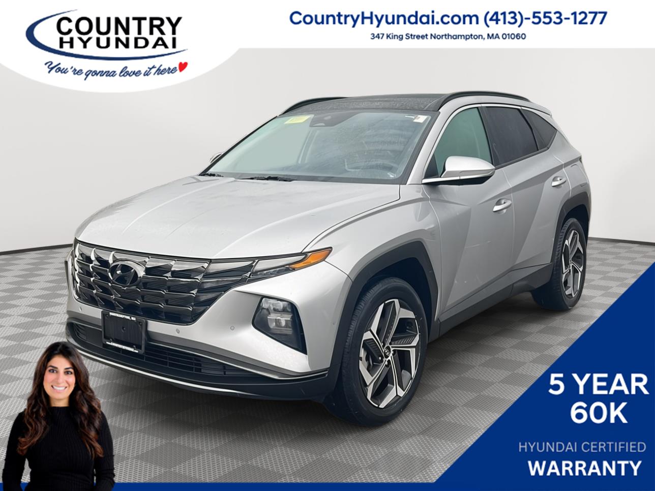 Shimmering Silver 2022 Hyundai Tucson SUV / Crossover All-Wheel Drive Automatic