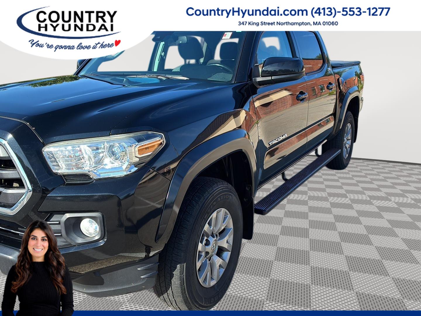 Midnight Black Metallic 2019 Toyota Tacoma Pickup Truck Four-Wheel Drive 6-Speed Automatic