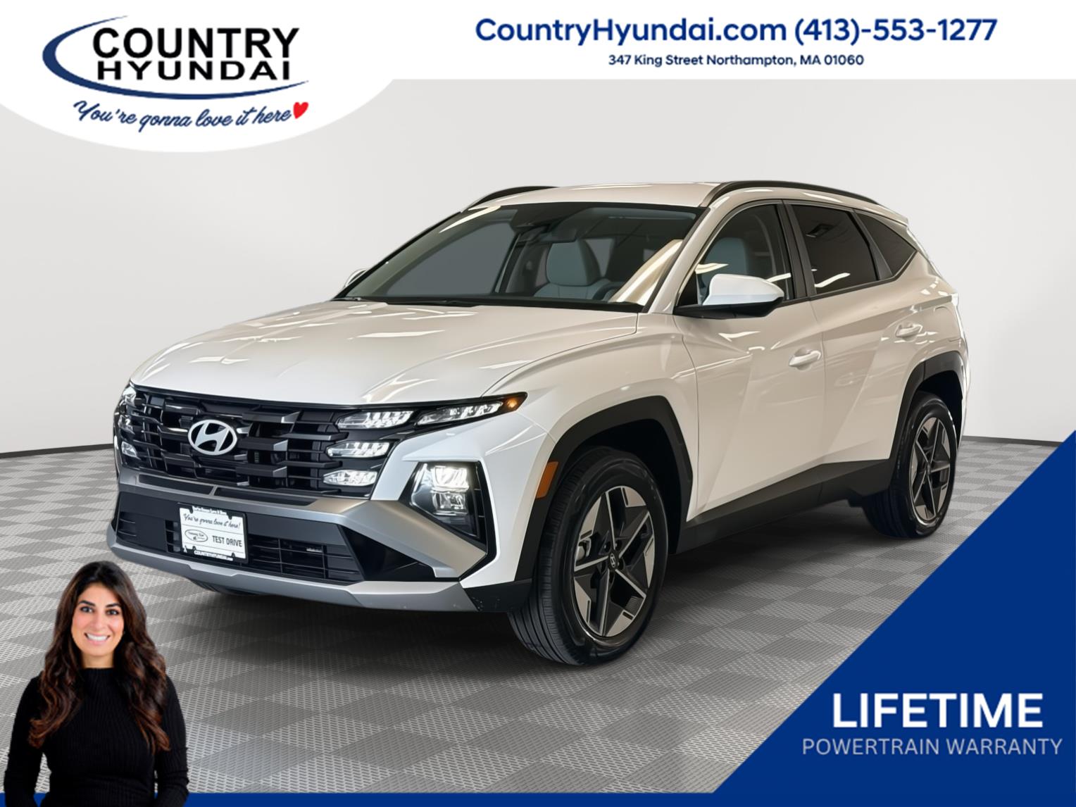 Creamy White Pearl 2025 Hyundai Tucson Hybrid Plug-In SUV / Crossover All-Wheel Drive Automatic