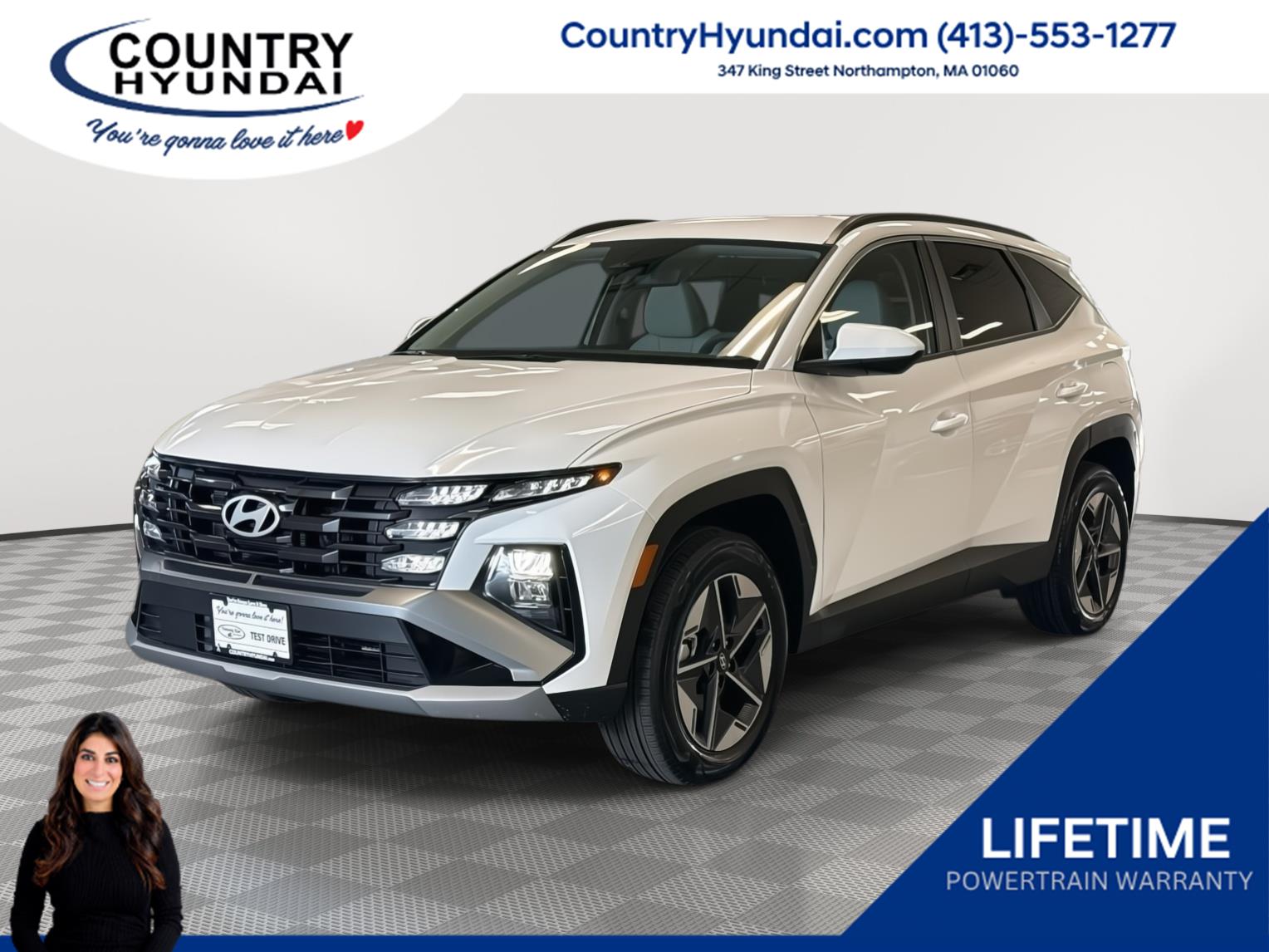 Creamy White Pearl 2025 Hyundai Tucson Hybrid Plug-In SUV / Crossover All-Wheel Drive Automatic