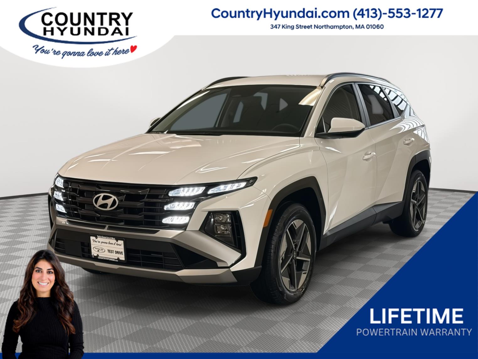 Creamy White Pearl 2025 Hyundai Tucson Hybrid Plug-In SUV / Crossover All-Wheel Drive Automatic