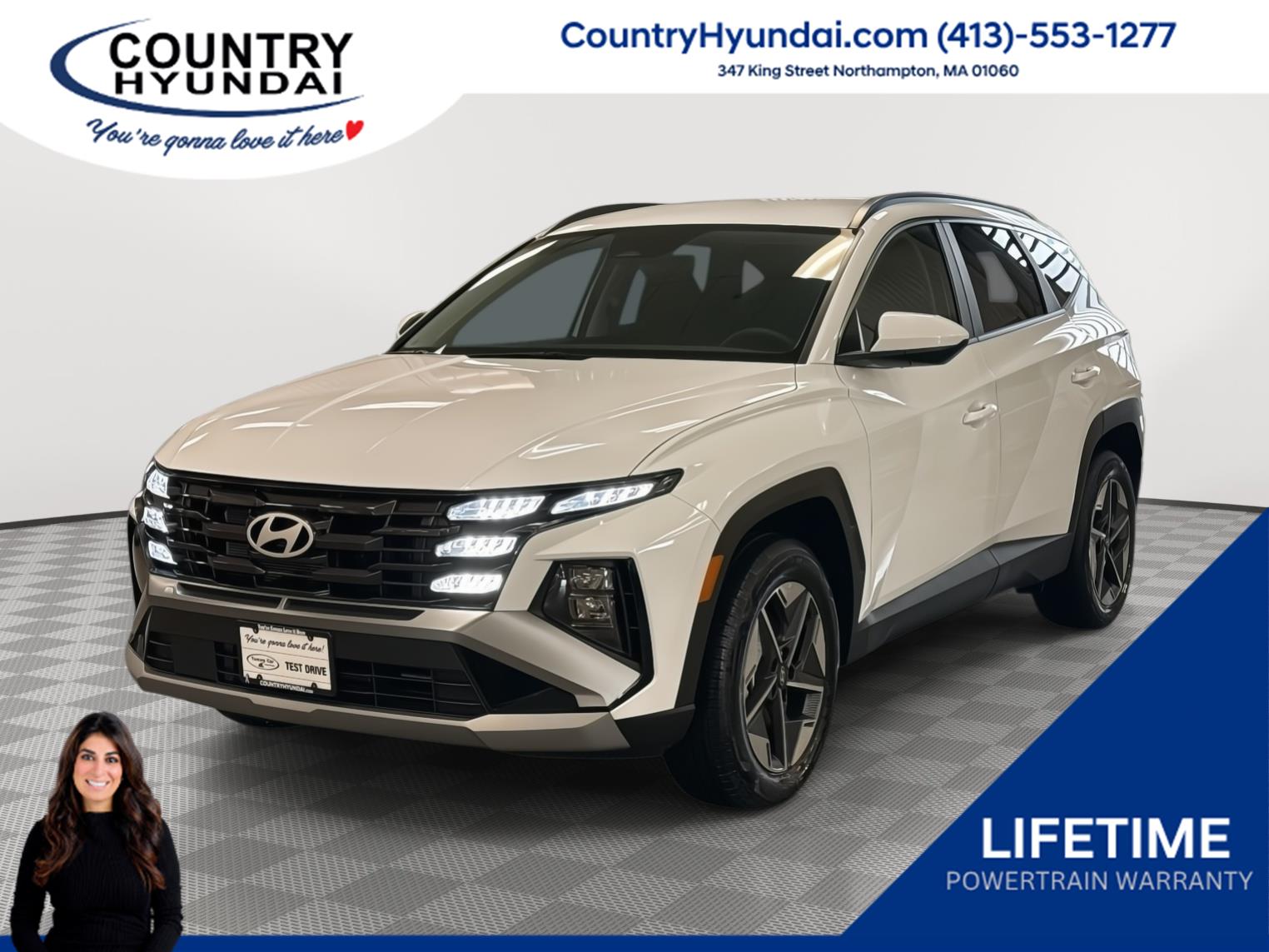 Creamy White Pearl 2025 Hyundai Tucson Hybrid Plug-In SUV / Crossover All-Wheel Drive Automatic