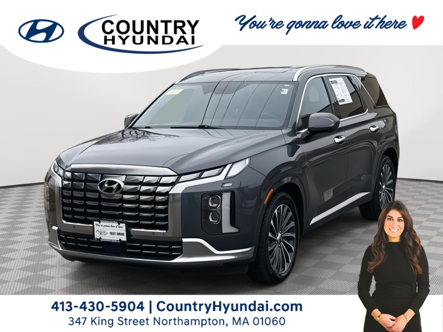 Gray (Steel Graphite) 2023 Hyundai Palisade Calligraphy AWD SUV / Crossover All-Wheel Drive Automatic