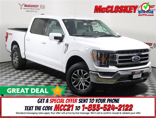 2021 Ford F-150 LARIAT ONE OWNER! FOUR WHEEL DRIVE! 6 FT BED! 6 PASSENGER! LANE DEPARTURE! POWER TAILGATE!