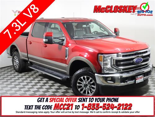 2022 Ford F-250 LARIAT SUPER LOW MILES! 4X4! 7.3L V8! PREFERED EQUIPMENT PACKAGE! SKID PLATES! 12 INCH SYNC RADIO!  B&O SPEAKERS!