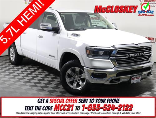 2021 RAM 1500 Laramie  5.7L V8 HEMI ENGINE! CUSTOMER PREFERRED PACKAGE 27H! SEATS 6! OFFROAD GROUP! RAM TELEMATICS! 5 STAR SAFETY RATING! LOCKING REAR AXLE! UCONNECT! SKID PLATES!