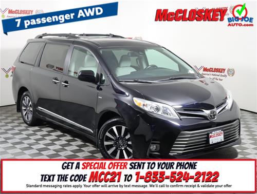 2019 Toyota Sienna XLE ALL WHEEL DRIVE! 7 PASSENGER SEATING! NEW BRAKES! 4 NEW TIRES!